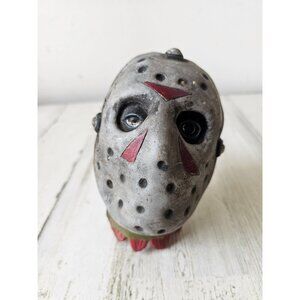 Vintage new line rubber Jason mini head beheaded hanging as is Halloween decor